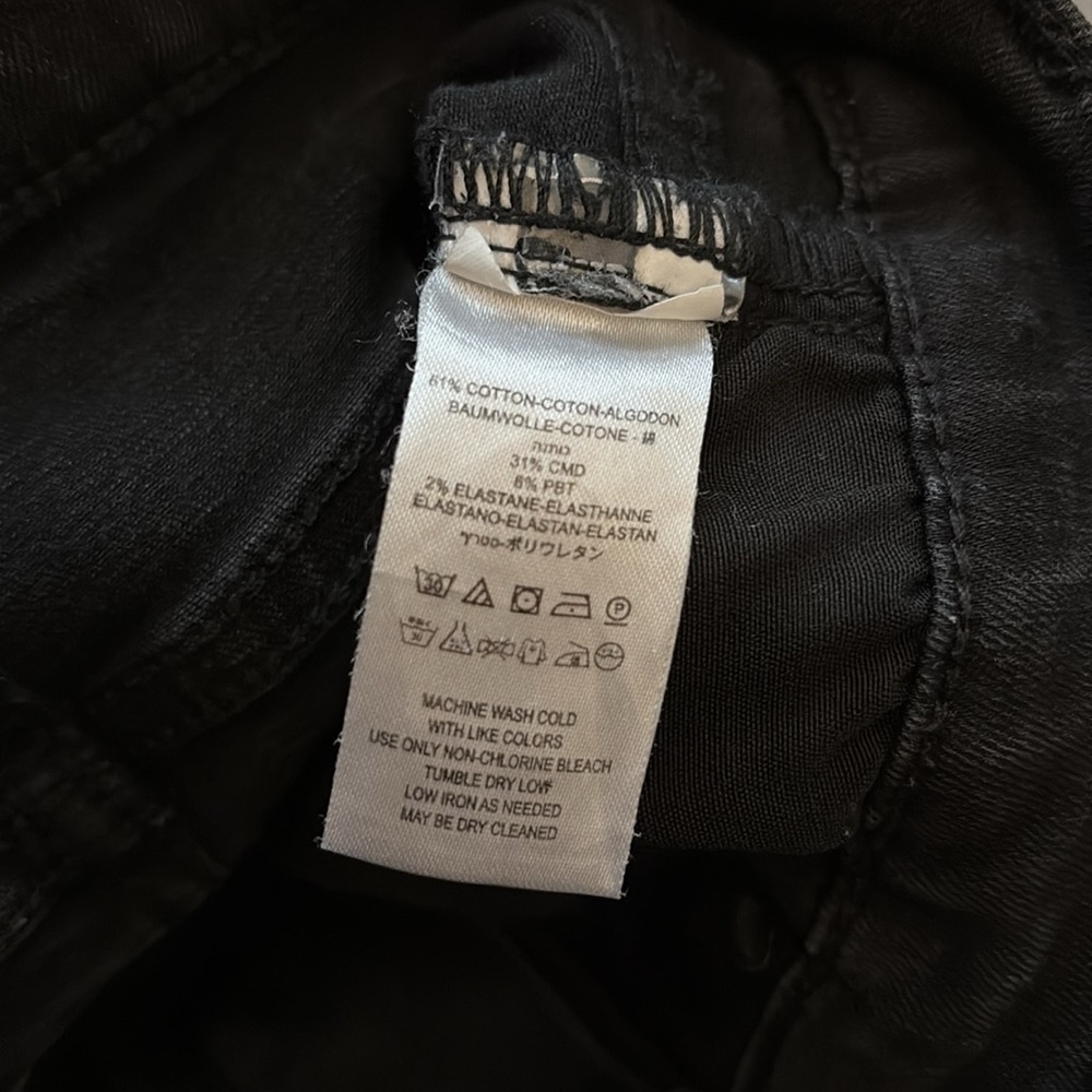 Free People FP Highrise Distressed Skinny Jeans, Faded Black, SZ 25 - Picture 8 of 8